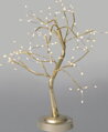 Dekorácia MagicHome Vianoce, stromček, 108 LED teplá biela, 3xAA, USB, jednoduché svietenie, 45 cm