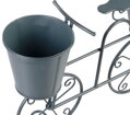 Záhradná dekorácia Mecco Stojan na 2 kvetináče, bicykel, 50x15x37 cm