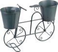Záhradná dekorácia Mecco Stojan na 2 kvetináče, bicykel, 50x15x37 cm