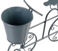 Záhradná dekorácia Mecco Stojan na 2 kvetináče, bicykel, 50x15x37 cm