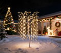 Stromček MagicHome Vianoce, vŕba, 384 LED, teplá biela, 180 cm