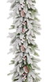 Girlanda MagicHome Vianoce Frosty, zasnežený, 3D+2D, 180 cm