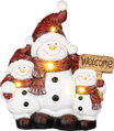 Dekorácia MagicHome Vianoce, snehuliaci, LED, 15.6x35.8x41 cm
