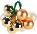 Dekorácia, Vianočné gule, champagne, 2,5 cm, sellbox 16ks
