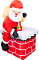 Dekorácia MagicHome Vianoce, Santa, 3xLED studená biela, IP44, 1,2 m