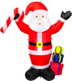Dekorácia MagicHome Vianoce, Santa, 9xLED, IP44, 70x148x185 cm
