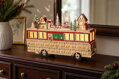 Dekorácia MagicHome Vianoce, Autobus, 8xLED teplá biela, 2xAAA, IP20, 27,7x7,5x19 cm