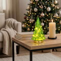 Dekorácia MagicHome Vianoce, Stromček, 12xLED teplá biela, 2xAA, IP20, 12x12x24 cm