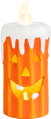 Dekorácia MagicHome Nature, tekvica - sviečka, LED, terakota, 6,8x6,8x16 cm