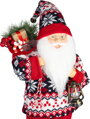 Dekorácia MagicHome Vianoce, Santa, so svetrom, 45 cm