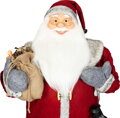 Dekorácia MagicHome Vianoce, Santa, červený, 120 cm