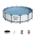 Bestway 56950 Bazén Steel Pro MAX, 427x107 cm, filter, rebrík, plachta