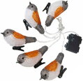 Vonkajšie vianočné osvetlenie reťaz A Bird, 25 LED, IP44, 3xAA, 5 vtáčikov 1 detail