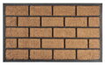 Rohožka pred dvere RBC 124, Brickwall, guma/kokos, hnedá 45x75 cm, 1, náradie