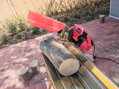 Stojan Strend Pro, 88x71x86 mm, max. 120 kg, na pílenie dreva, s držiakom na pílu, 7, náradie