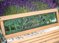 Lavička záhradná MINI JUMANJI, kov/drevo, malá, 82 x 39 x 50 cm 3 detail