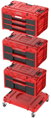 Box QBRICK System ONE Workshop Red - Cart, 3x Toolbox, 4 dielna sada boxov na náradie