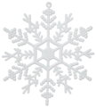 Ozdoba MagicHome Vianoce, 6 ks, snehová vločka, biela, na vianočný stromček, 12 cm, 1, náradie