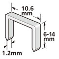 Sponky do sponkovačky, 6 mm, 1,2x10,6mm, bal. 1000 ks 1 detail