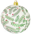 Gule MagicHome Vianoce, 6 ks, biele s ornamentom, matné, s dekoráciou, na vianočný stromček, 8 cm, 1, náradie