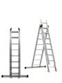 Rebrík Strend Pro DP 3x08, Alu, EN 131 max. 4.97 m, BASIC, 2, náradie