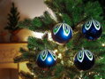 Gule MagicHome Vianoce, 4 ks, modré, s dekoráciou, na vianočný stromček, 10 cm, 3, náradie