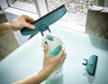 Leifheit 51003 Window cleaner, Čistič okien s tyčou 43 cm, mop na okná 8 detail