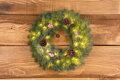 Veniec na dvere MagicHome Vianoce, prírodný, zasnežený, 48 LED, IP20, 2xAA, 40 cm, 1, náradie