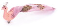 Vták MagicHome Vianoce, ružový, 23cm 1 detail