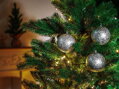 Gule MagicHome Vianoce, 6 ks, strieborné, na vianočný stromček, 8 cm, 1, náradie