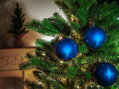 Gule MagicHome Vianoce, 6 ks, modré, perleťové, na vianočný stromček, 10 cm, 2, náradie