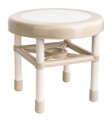 Plastová mini stolička, okrúhla, stupadlo, priemer 32,5 cm, výška 28,5 cm