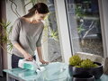 Leifheit 51003 Window cleaner, Čistič okien s tyčou 43 cm, mop na okná 7 detail