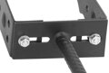 Podpera na hranoly ASU2, 80-125 mm, pätka ozdobná, nastaviteľná, zápustná 2 detail