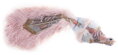 Dekorácia MagicHome Vianoce, Páv, ružový, páperový, 60x28x35 cm, 1, náradie