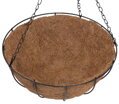 Závesný kvetináč Strend Pro LC-CocoH-23, 30x30x14 cm, oceľ/kokos, s vešiakom 1 detail