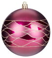 Gule MagicHome Vianoce, 4 ks, bordové, matné, s dekoráciou, na vianočný stromček, 10 cm, 1, náradie