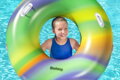 Kruh Bestway® 36352, Rainbow Swim, koleso, detský, nafukovací, do vody, 1,19 m, 2, náradie