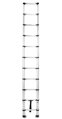 Rebrík Strend Pro, teleskopický, 3,2 m, 1x11, max. 125 kg