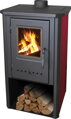 Strend Pro Kachle Thalia Pella, červené, 7 kW, 120 cm 1 detail