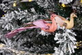 Vták MagicHome Vianoce, ružový, 23cm, 4, náradie