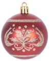 Gule MagicHome Vianoce, 9 ks, červené s ornamentom, na vianočný stromček, 6 cm, 1, náradie