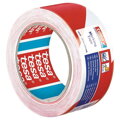 Výstražná páska červeno-biela tesa® PRO Marking, 50 mm, L-33 m