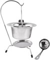 Kotlík so stojanom a naberačkou, servírovacia sada MagicHome, 800 ml, nerez, 6 detail
