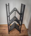 Regál Racks RAW4T, kovový, 4 police, 1270x720x340 mm, max. 50 kg/polica, prenosný, na kolieskach 4 detail