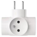 Zásuvka EMOS P0024N, rozbočovacia, biela, 3× 2P + PE, 250V/16A max.3680W 1 detail