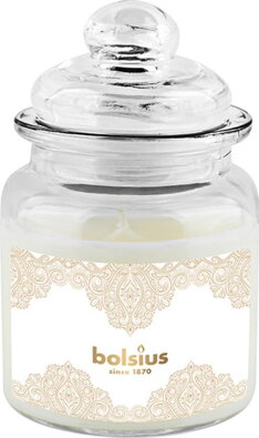 Sviečka Bolsius Zlatá čipka, Big Jar, vianočná, vanilka, 32 hod., 79x129 mm