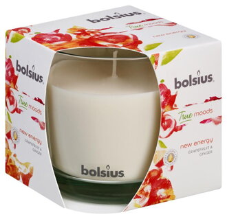Sviečka bolsius Jar True Moods 95/95 mm, new energy (grapefruit a zázvor)