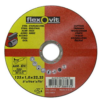 Kotúč flexOvit 20423 125x1,0 A60R-BF41 oceľ, nerez