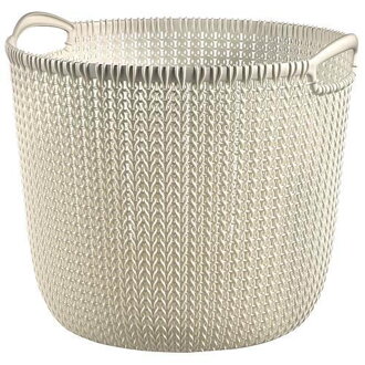 Košík Curver® KNIT 3673 30L, biely, 40x39x33 cm